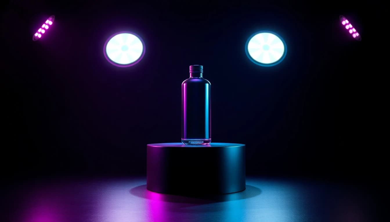 Product photo turning into a studio video ad through an AI video prompt