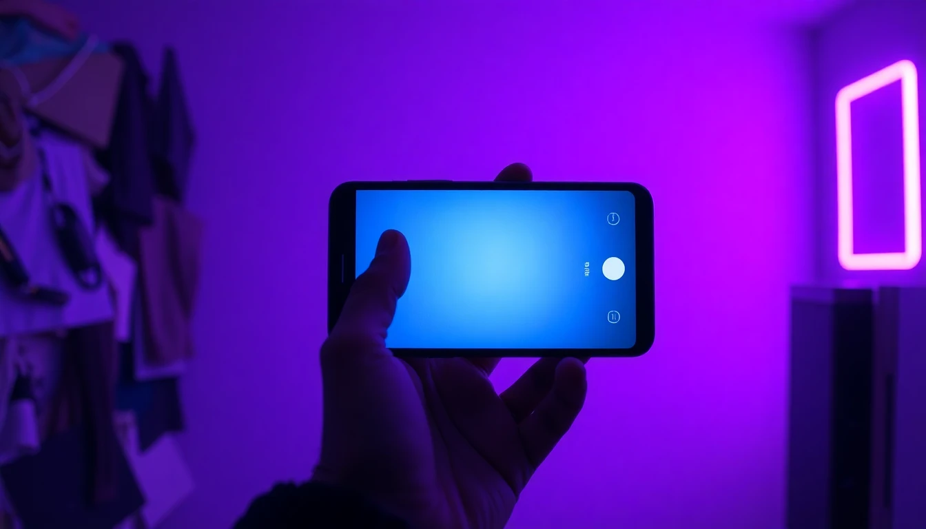 Person on phone removing video background with AI showing original clip transitioning to a clean isolated subject