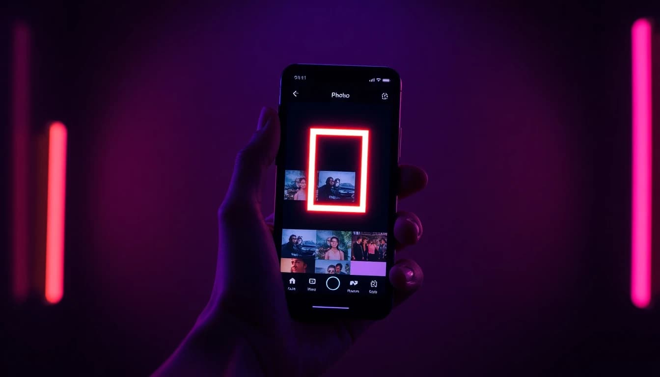 A creator choosing a starting photo on a phone before generating an image-to-video clip