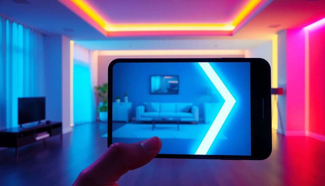 Gerador de vídeo IA para imóveis transformando a foto de uma sala de estar em um clipe de tour pelo imóvel no celular