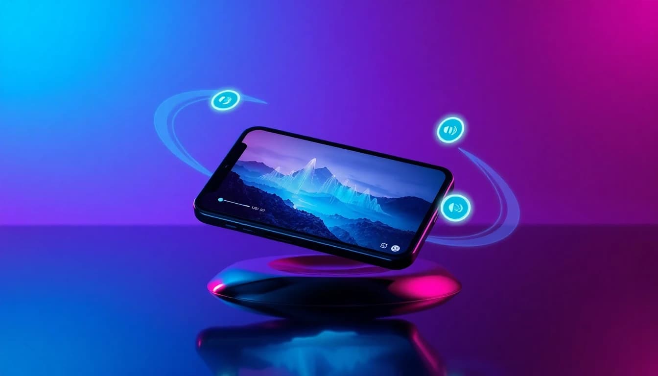 Google Veo AI video maker creating a cinematic clip on a smartphone