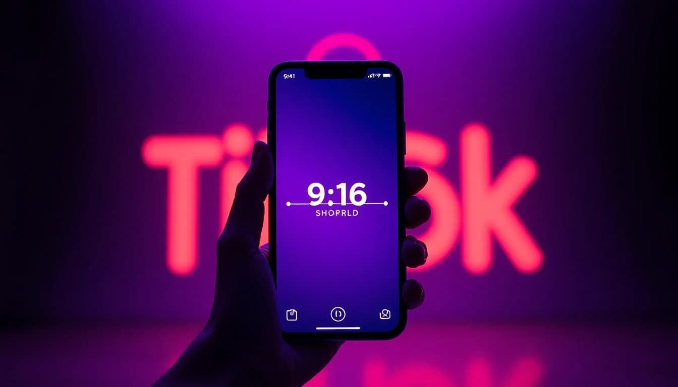 TikTok・Reels・YouTube Shorts向けに9:16の縦型ショート動画を生成するAI動画クリップジェネレーターの画面